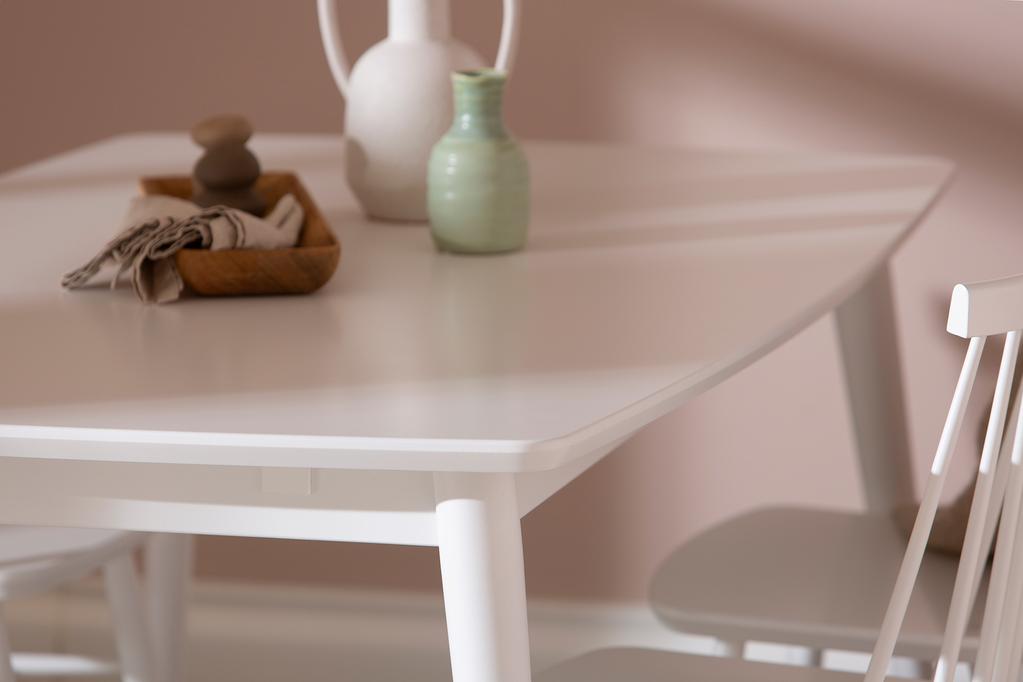 Reino söögilauakomplekt 140x90 neljale, valge