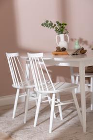 Pisipilt: Reino söögilauakomplekt 140x90 neljale, valge