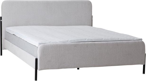 Lucia voodiraam + vedrumadratst (2 x 80cm) + moon silver standard kattemadrats, 160x200cm