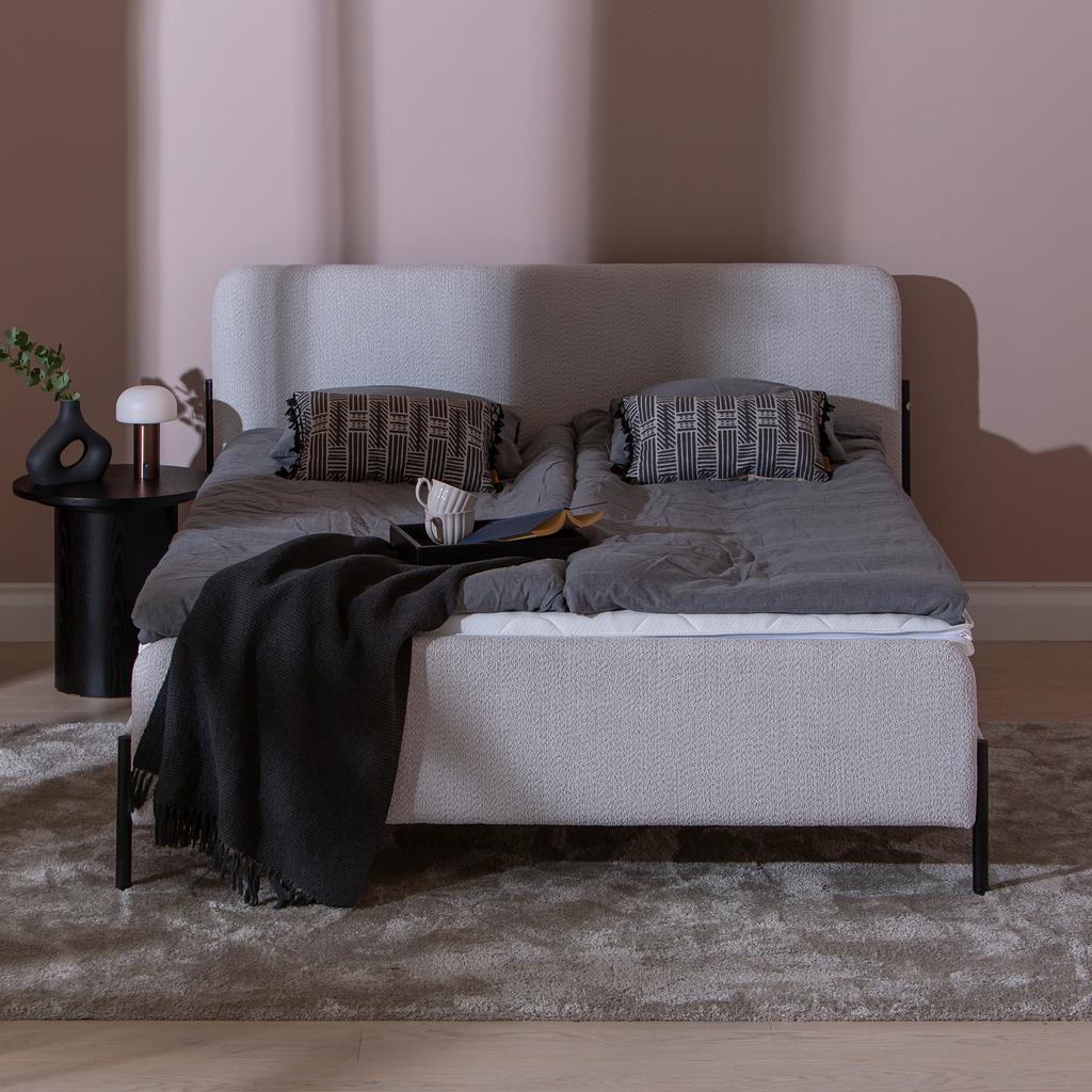 Lucia voodiraam + vedrumadratst (2 x 80cm) + moon silver standard kattemadrats, 160x200cm