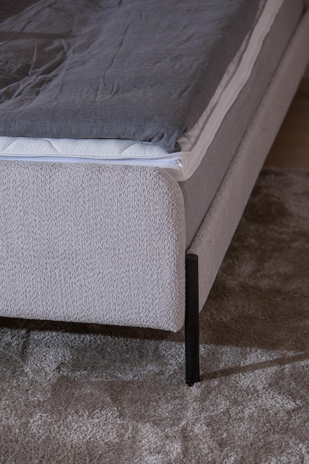 Lucia voodiraam + vedrumadratst (2 x 80cm) + moon silver standard kattemadrats, 160x200cm