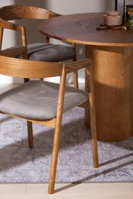 Pisipilt: Olivia & Långön söögilauakomplekt ümar 110cm neljale, pruun