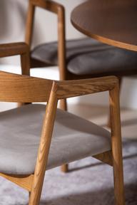 Pisipilt: Olivia & Långön söögilauakomplekt ümar 110cm neljale, pruun