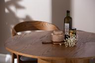 Pisipilt: Olivia & Långön söögilauakomplekt ümar 110cm neljale, pruun