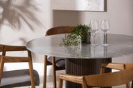 Pisipilt: Austin & Långön söögilauakomplekt ümar 120cm neljale, pruun/hall