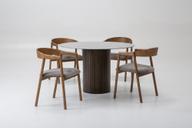 Pisipilt: Austin & Långön söögilauakomplekt ümar 120cm neljale, pruun/hall