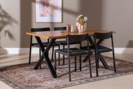 Pisipilt: Cenni & Malmön söögilauakomplekt 160x90cm neljale, tamm/must