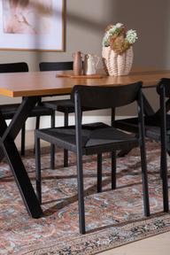 Pisipilt: Cenni & Malmön söögilauakomplekt 160x90cm neljale, tamm/must