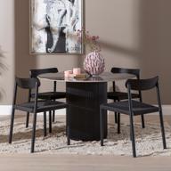 Pisipilt: Kalida & Malmön söögilauakomplekt ümar 120cm neljale, must