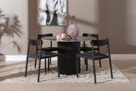 Pisipilt: Kalida & Malmön söögilauakomplekt ümar 120cm neljale, must