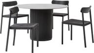 Pisipilt: Kalida & Malmön söögilauakomplekt ümar 120cm neljale, must