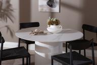 Pisipilt: Kalida & Malmön söögilauakomplekt ümar 120cm neljale, valge/must
