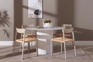 Pisipilt: Kalida & Malmön söögilauakomplekt ümar 120cm neljale, valge/greige