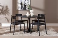 Pisipilt: Apollo & Malmön söögilauakomplekt ümar 100cm neljale, must