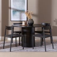 Pisipilt: Rotondo & Malmön söögilauakomplekt ümar 120cm neljale, must