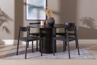 Pisipilt: Rotondo & Malmön söögilauakomplekt ümar 120cm neljale, must