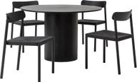 Pisipilt: Rotondo & Malmön söögilauakomplekt ümar 120cm neljale, must