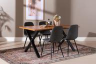 Pisipilt: Cenni & Maria söögilauakomplekt 160x90cm neljale, tamm (melamiin) / tumehall