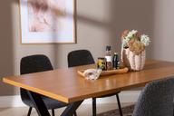 Pisipilt: Cenni & Maria söögilauakomplekt 160x90cm neljale, tamm (melamiin) / tumehall