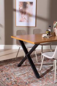 Pisipilt: Cenni & Maria söögilauakomplekt 160x90cm neljale, tamm (melamiin) / beež