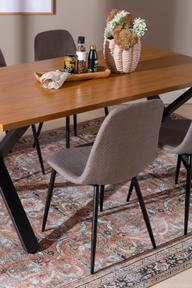 Pisipilt: Cenni & Maria söögilauakomplekt 160x90cm neljale, tamm (melamiin) / hall