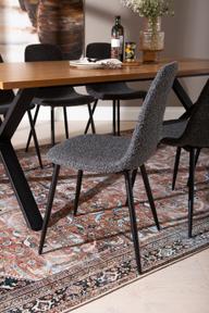 Pisipilt: Cenni & Maria söögilauakomplekt 190x90cm kuuele, tamm (melamiin) / tumehall