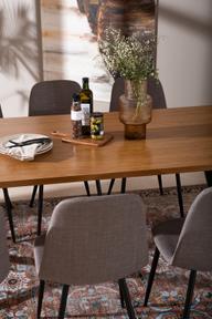 Pisipilt: Cenni & Maria söögilauakomplekt 190x90cm kuuele, tamm (melamiin) / hall