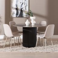 Pisipilt: Kalida & Maria söögilauakomplekt ümar 120cm neljale, must/beež