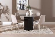 Pisipilt: Kalida & Maria söögilauakomplekt ümar 120cm neljale, must/beež