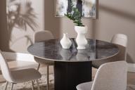 Pisipilt: Kalida & Maria söögilauakomplekt ümar 120cm neljale, must/beež