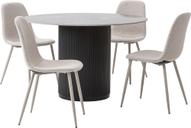 Pisipilt: Kalida & Maria söögilauakomplekt ümar 120cm neljale, must/beež