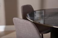 Pisipilt: Kalida & Maria söögilauakomplekt ümar 120cm neljale, must/hall