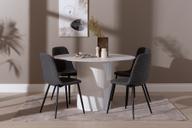 Pisipilt: Kalida & Maria söögilauakomplekt ümar 120cm neljale, valge/tumehall