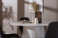 Pisipilt: Kalida & Maria söögilauakomplekt ümar 120cm neljale, valge/tumehall