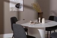 Pisipilt: Kalida & Maria söögilauakomplekt ümar 120cm neljale, valge/tumehall