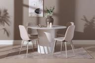 Pisipilt: Kalida & Maria söögilauakomplekt ümar 120cm neljale, valge/beež