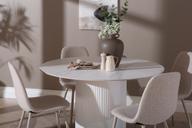 Pisipilt: Kalida & Maria söögilauakomplekt ümar 120cm neljale, valge/beež