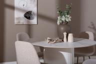 Pisipilt: Kalida & Maria söögilauakomplekt ümar 120cm neljale, valge/beež