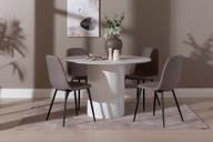 Pisipilt: Kalida & Maria söögilauakomplekt ümar 120cm neljale, valge/hall