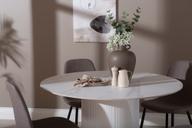 Pisipilt: Kalida & Maria söögilauakomplekt ümar 120cm neljale, valge/hall