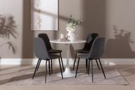 Pisipilt: Apollo & Maria söögilauakomplekt ümar 80cm neljale, valge/tumehall