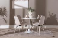 Pisipilt: Apollo & Maria söögilauakomplekt ümar 80cm neljale, valge/beež