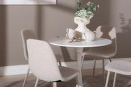 Pisipilt: Apollo & Maria söögilauakomplekt ümar 80cm neljale, valge/beež