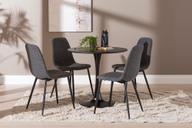 Pisipilt: Apollo & Maria söögilauakomplekt ümar 80cm neljale, must/tumehall