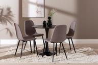 Pisipilt: Apollo & Maria söögilauakomplekt ümar 80cm neljale, must/hall