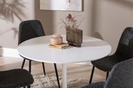 Pisipilt: Apollo & Maria söögilauakomplekt ümar 100cm neljale, valge/tumehall