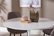 Pisipilt: Apollo & Maria söögilauakomplekt ümar 100cm neljale, valge/hall