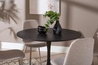 Pisipilt: Apollo & Maria söögilauakomplekt ümar 100cm neljale, must/beež