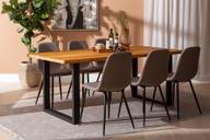 Pisipilt: Estelle & Maria söögilauakomplekt 190x95cm kuuele, U-jalg, õlitatud tamm/hall