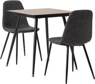 Pisipilt: Montpellier & Maria söögilauakomplekt 70x70cm kahdelle, puidutoon/tumehall